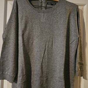 Cable & Gauge Light Gray Knit Top